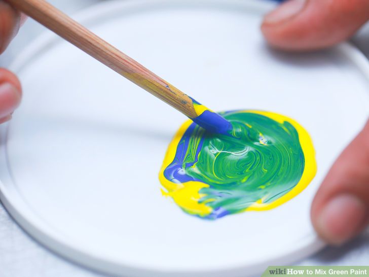 color mixing activity with paint